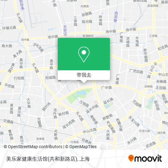 美乐家健康生活馆(共和新路店)地图