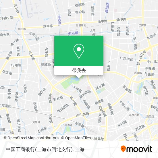 中国工商银行(上海市闸北支行)地图