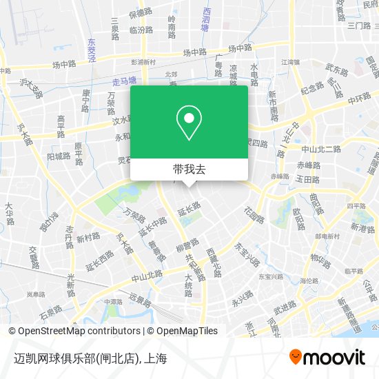 迈凯网球俱乐部(闸北店)地图