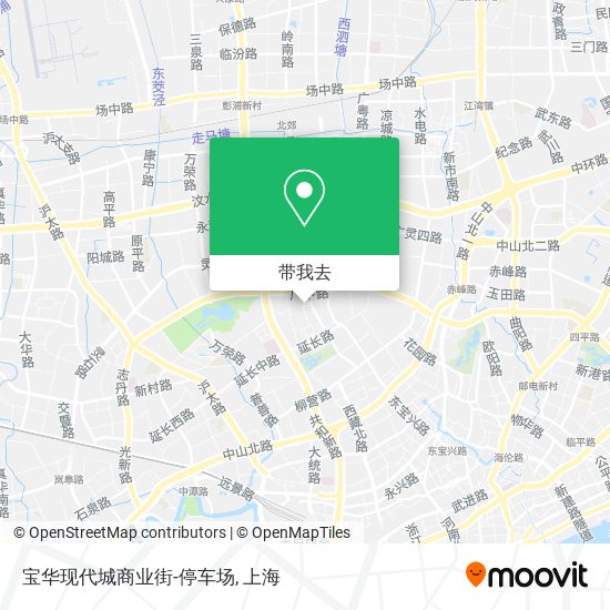 宝华现代城商业街-停车场地图