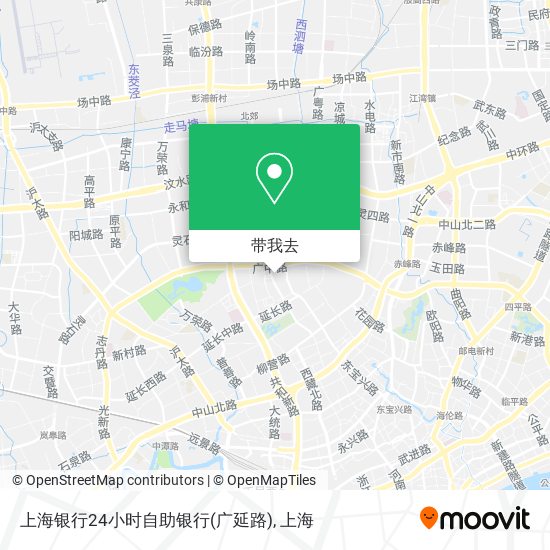 上海银行24小时自助银行(广延路)地图