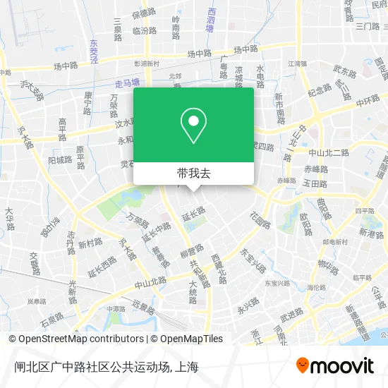 闸北区广中路社区公共运动场地图
