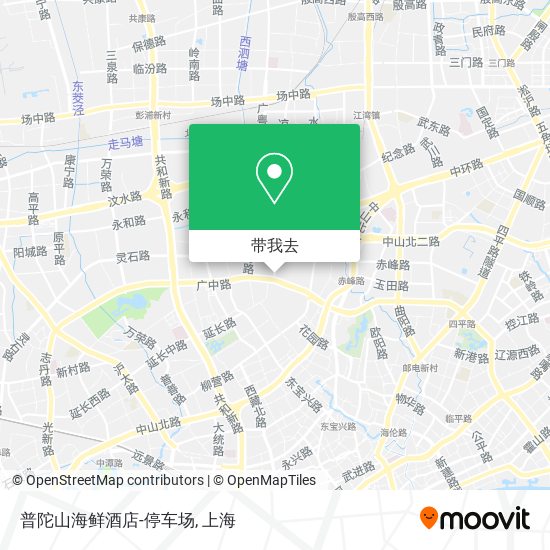 普陀山海鲜酒店-停车场地图