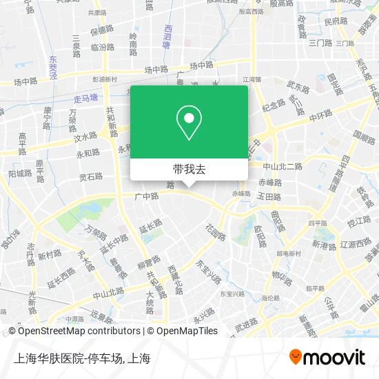 上海华肤医院-停车场地图