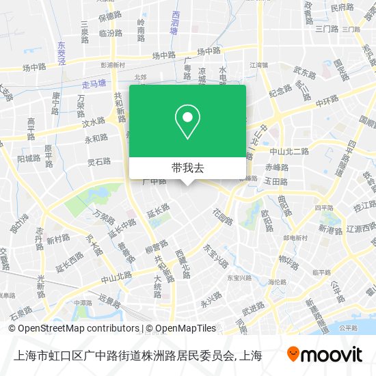 上海市虹口区广中路街道株洲路居民委员会地图