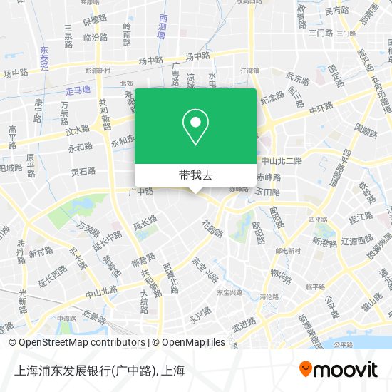 上海浦东发展银行(广中路)地图