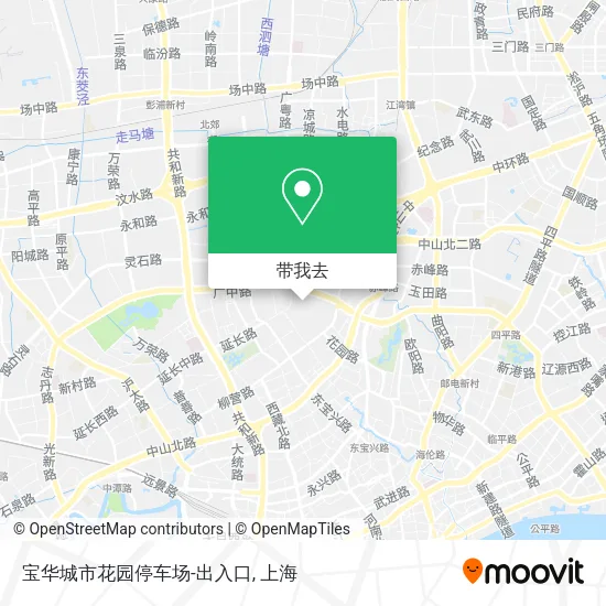 宝华城市花园停车场-出入口地图