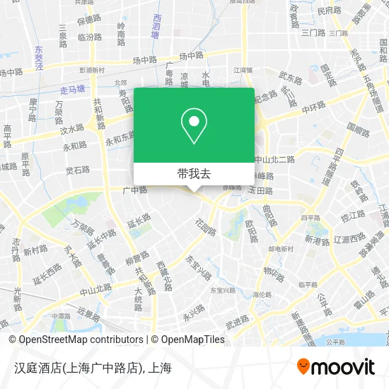 汉庭酒店(上海广中路店)地图