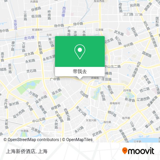 上海新侨酒店地图