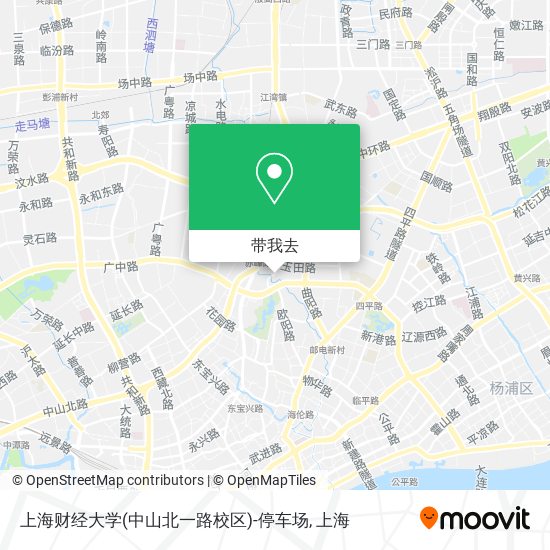 上海财经大学(中山北一路校区)-停车场地图