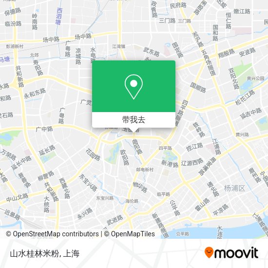 山水桂林米粉地图