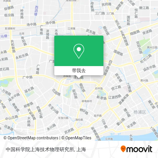 中国科学院上海技术物理研究所地图