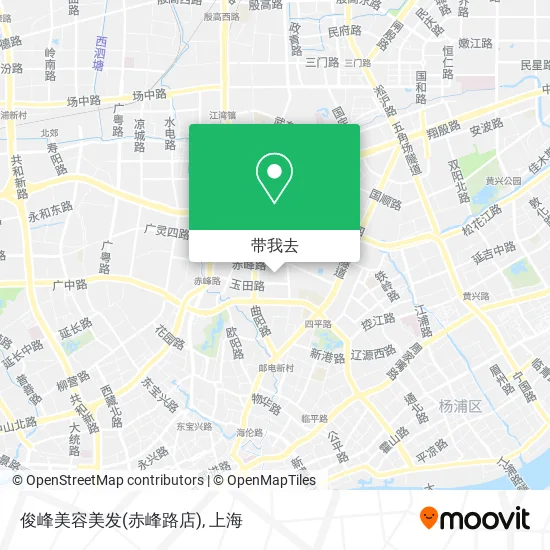 俊峰美容美发(赤峰路店)地图