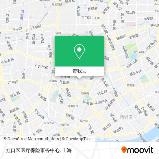 虹口区医疗保险事务中心地图
