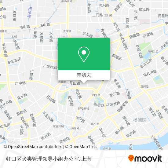 虹口区犬类管理领导小组办公室地图