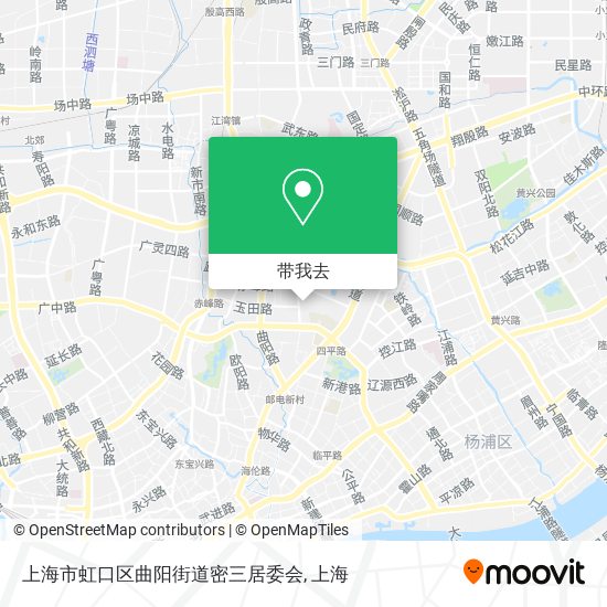 上海市虹口区曲阳街道密三居委会地图