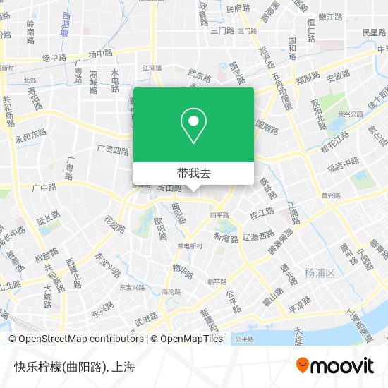 快乐柠檬(曲阳路)地图