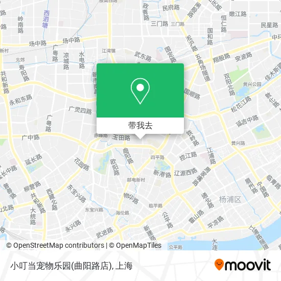 小叮当宠物乐园(曲阳路店)地图