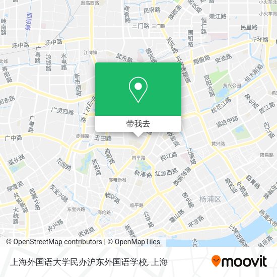 上海外国语大学民办沪东外国语学校地图