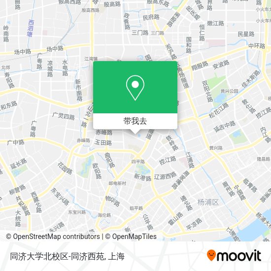 同济大学北校区-同济西苑地图