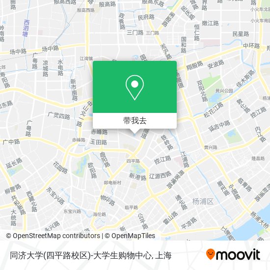 同济大学(四平路校区)-大学生购物中心地图