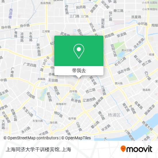 上海同济大学干训楼宾馆地图