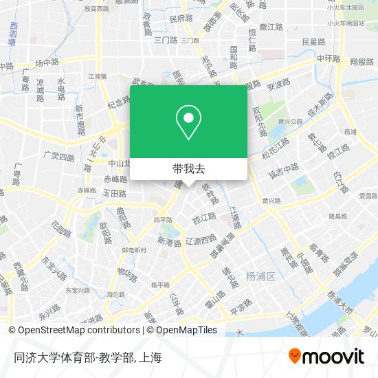 同济大学体育部-教学部地图