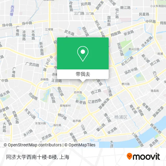 同济大学西南十楼-B楼地图