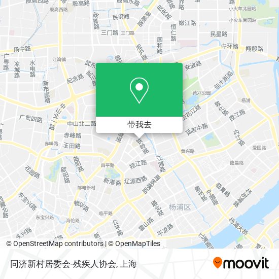 同济新村居委会-残疾人协会地图
