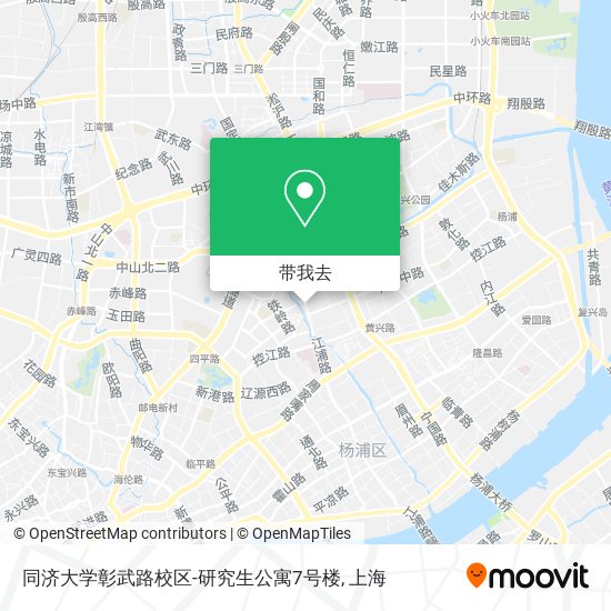 同济大学彰武路校区-研究生公寓7号楼地图