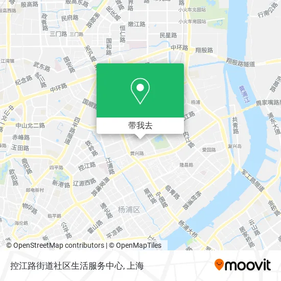 控江路街道社区生活服务中心地图
