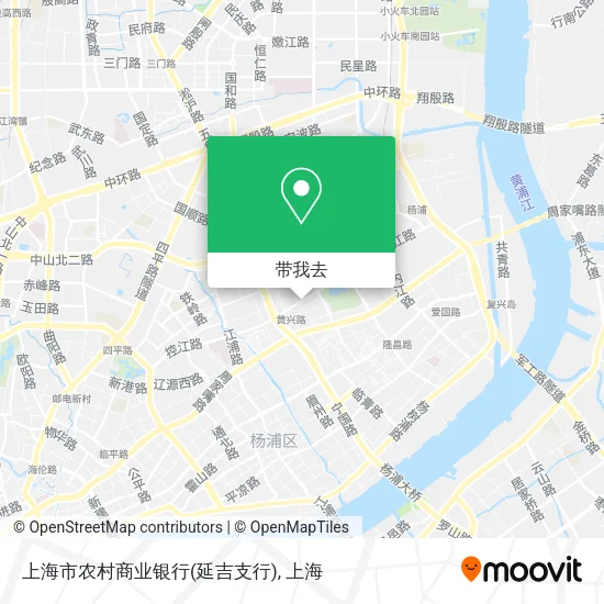 上海市农村商业银行(延吉支行)地图