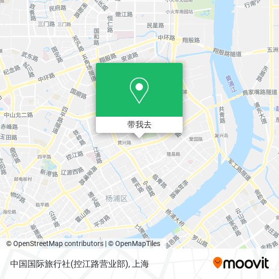 中国国际旅行社(控江路营业部)地图