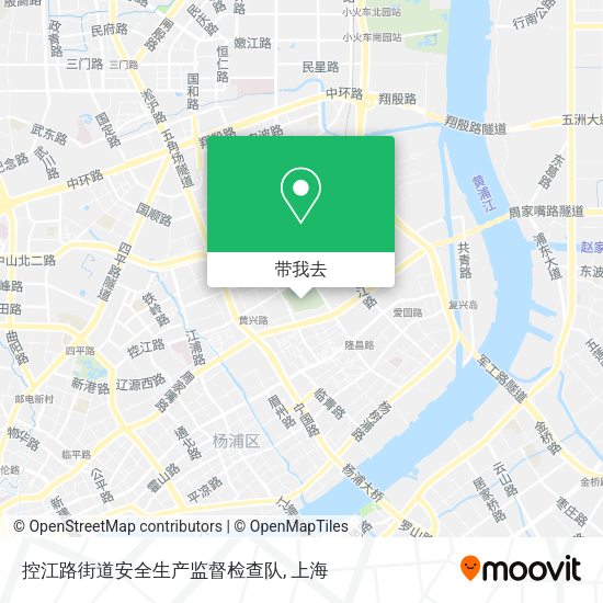 控江路街道安全生产监督检查队地图