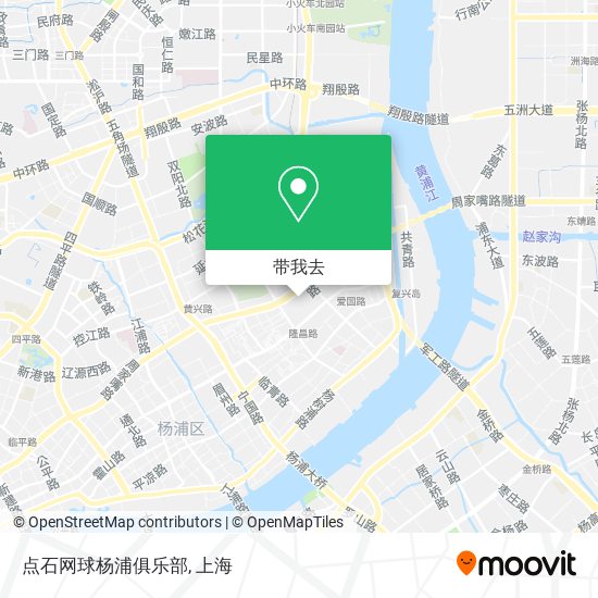 点石网球杨浦俱乐部地图