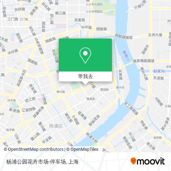 杨浦公园花卉市场-停车场地图