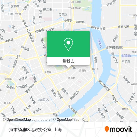 上海市杨浦区地震办公室地图