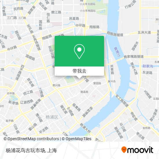 杨浦花鸟古玩市场地图