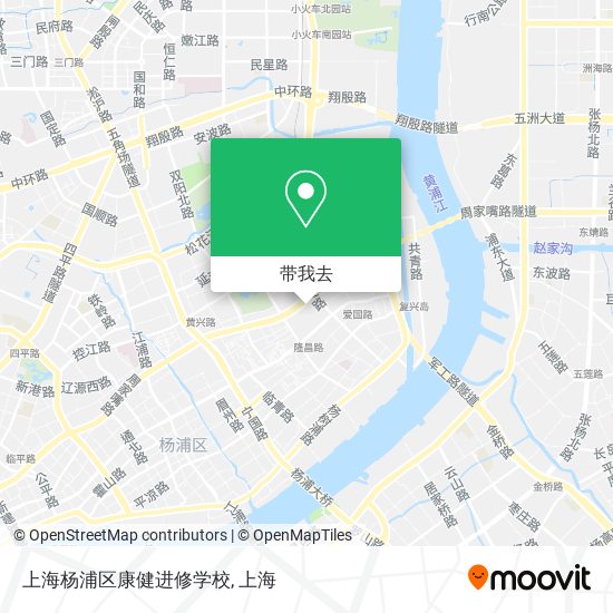 上海杨浦区康健进修学校地图