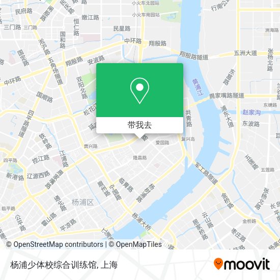 杨浦少体校综合训练馆地图