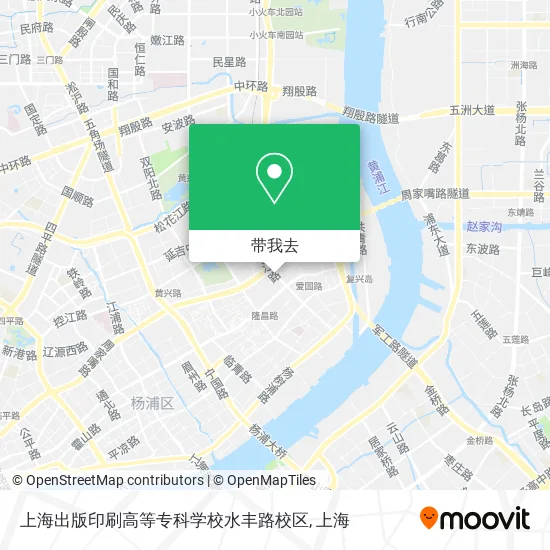 上海出版印刷高等专科学校水丰路校区地图