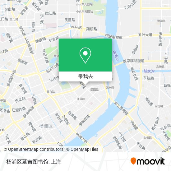 杨浦区延吉图书馆地图