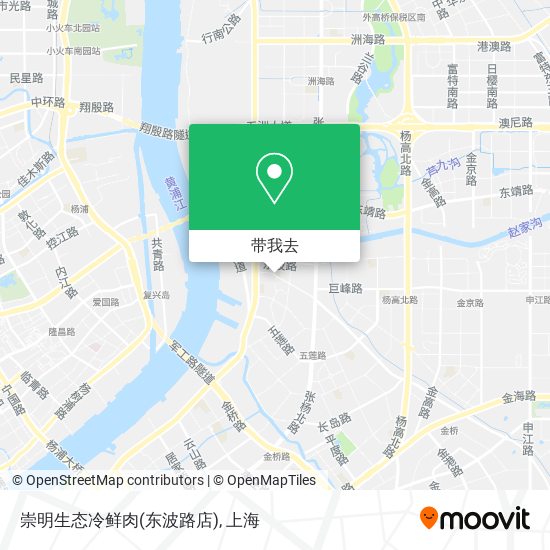 崇明生态冷鲜肉(东波路店)地图