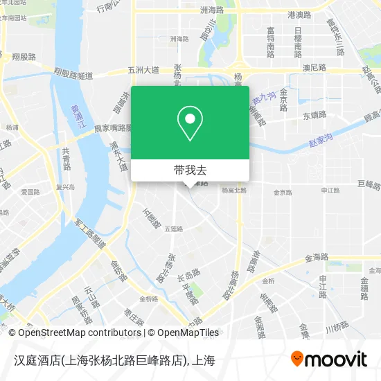 汉庭酒店(上海张杨北路巨峰路店)地图