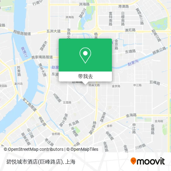 碧悦城市酒店(巨峰路店)地图