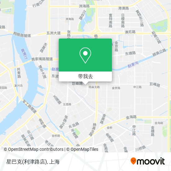 星巴克(利津路店)地图