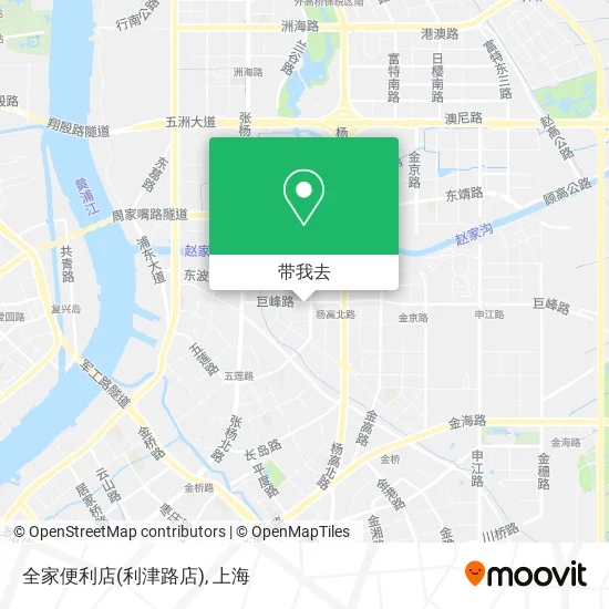 全家便利店(利津路店)地图