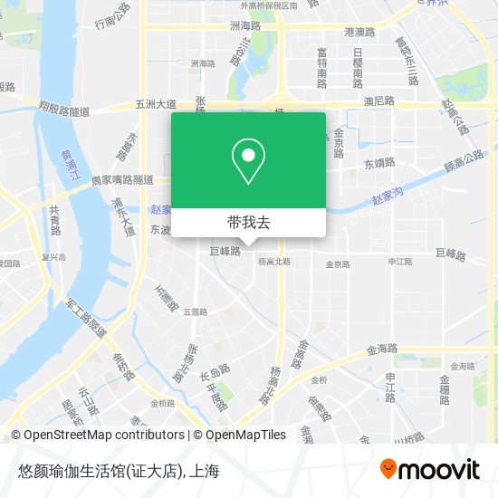 悠颜瑜伽生活馆(证大店)地图