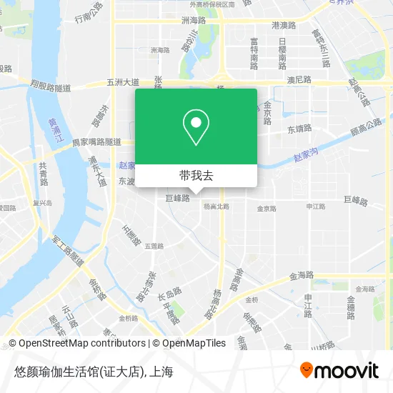 悠颜瑜伽生活馆(证大店)地图