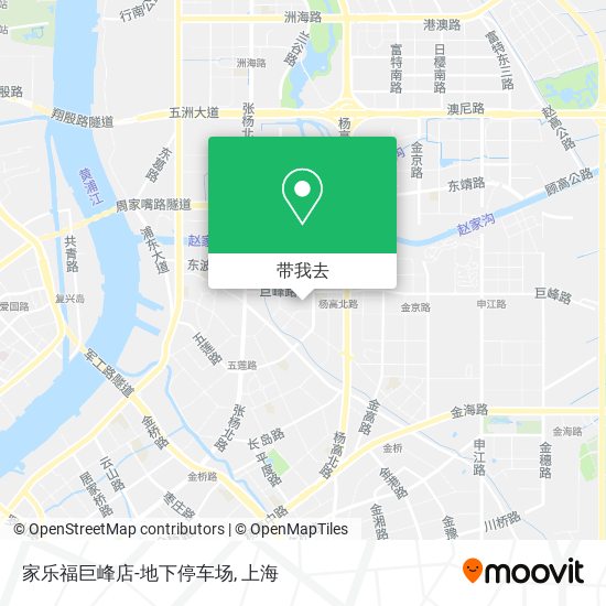 家乐福巨峰店-地下停车场地图
